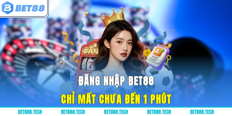 Đăng nhập Bet88 chỉ mất chưa đến 1 phút